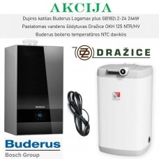 Akcijinis Buderus GB182i.2 24kW ir Dražice šildymo įrangos komplektas