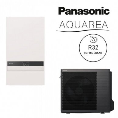 Akcijinis Panasonic šilumos siurblio 5kW ir vandens šildytuvo komplektas 1