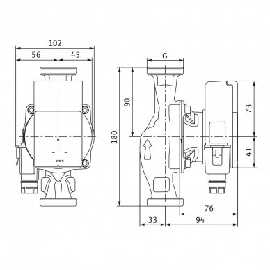 Tsirkulatsioonipump Wilo Atmos PICO 25/1-6 180mm 1