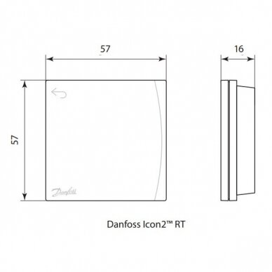 Danfoss Icon2™ ruumitermostaat 088U2121 3