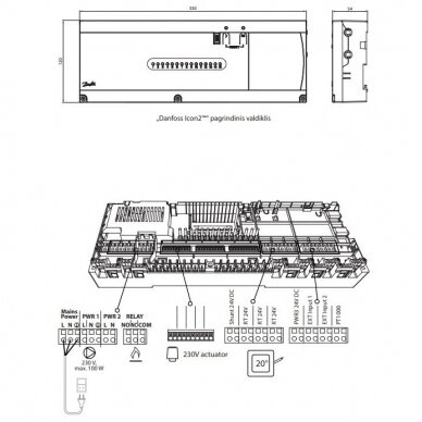 Danfoss Icon2™ galvenais regulators, kanālu skaits: 15, 088U2100 3