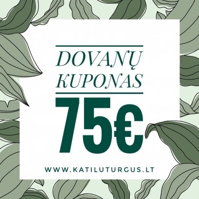 Dovanų kuponas 75 €