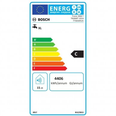 Elektrinis vandens šildytuvas Bosch Tronic 2000T 120 litrų 2