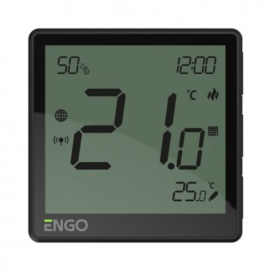 ENGO EONE230B ZigBee, internetipõhine süvistatav termostaat, 230V