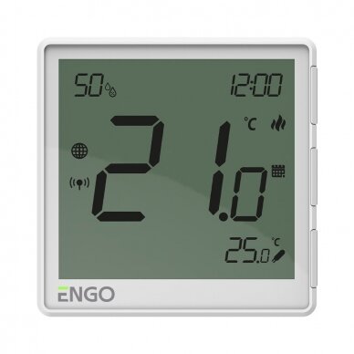 ENGO EONE230W ZigBee, internetipõhine süvistatav termostaat, 230V