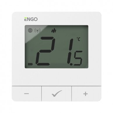 ENGO E25-BATW veebipõhine temperatuuriregulaator ZigBee, must