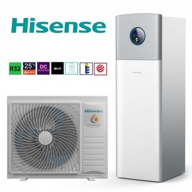 Hisense šilumos siurblys oras-vanduo Hi-Therma Integra 8,0kW R32