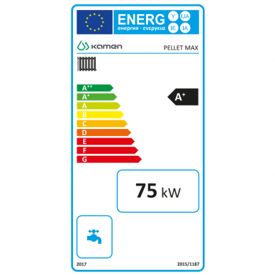 Kamen granulinis katilas Pellet Max 75kW 3