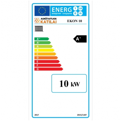 Kieto kuro katilas EKON 10kW, apatinio degimo 3