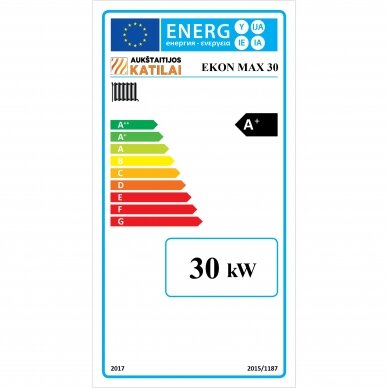 Kieto kuro katilas EKON-MAX 30kW, apatinio degimo 3