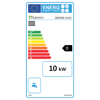 Kieto kuro katilas Kamen DREMAX 10 kW 3