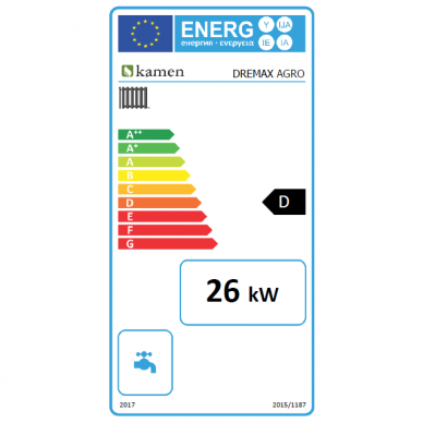 Kieto kuro katilas Kamen DREMAX 26 kW 3