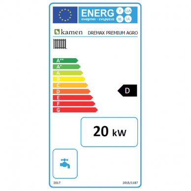 Kieto kuro katilas Kamen DREMAX PREMIUM 20 kW 3