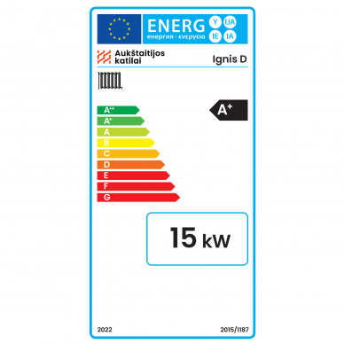 Kieto kuro katilas-viryklė Ignis D 15kW 3