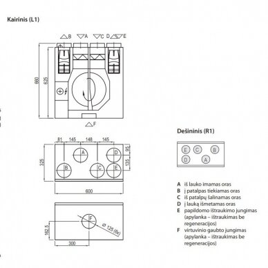 Komfovent rekuperatorius Domekt R 200 V C8 2