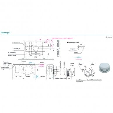 Mitsubishi Electric mini rekuperatorius VL-50SR2-E 2