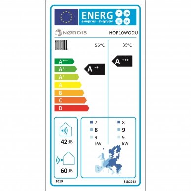 Nordis šilumos siurblys OPTIMUS PRO Split All-in-One 10,00 kW 3