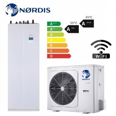 Nordis šilumos siurblys OPTIMUS PRO Split All-in-One 10,00 kW