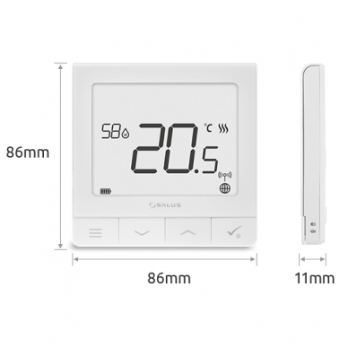 Salus Smart Home sistemos Quantum termoreguliatorius SQ610RF 1